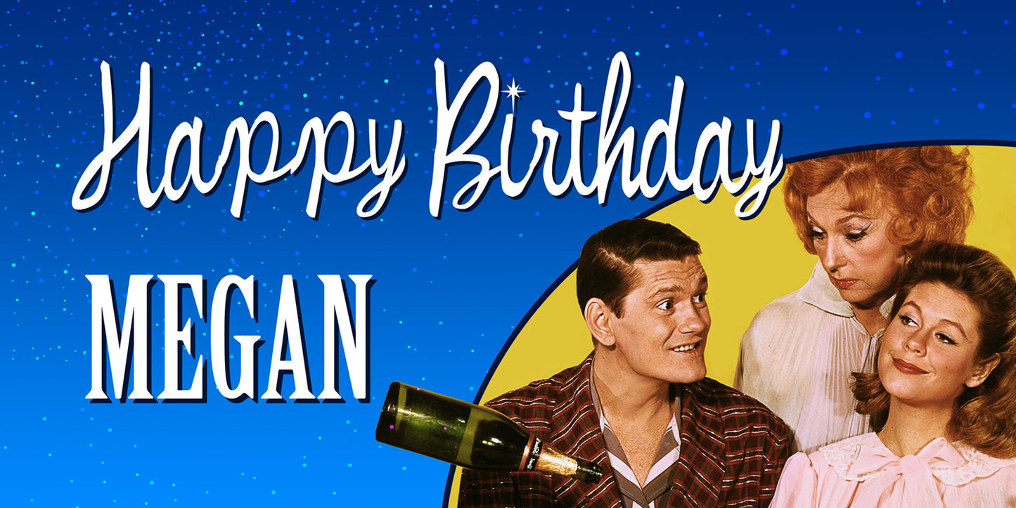 Bewitched TV Show Birthday Banner