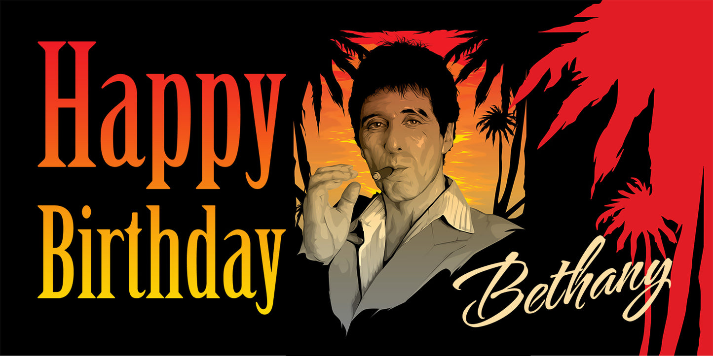 Scarface Birthday Banner