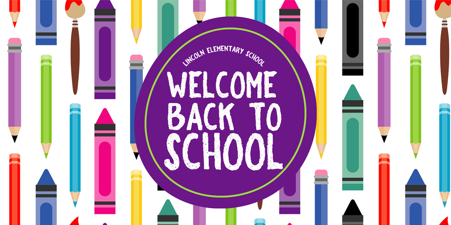 Colorful Crayons Back to School Banner