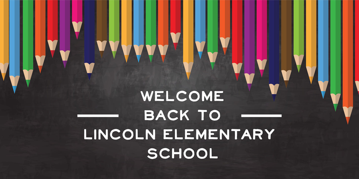 Colored Pencils Back to School Banner