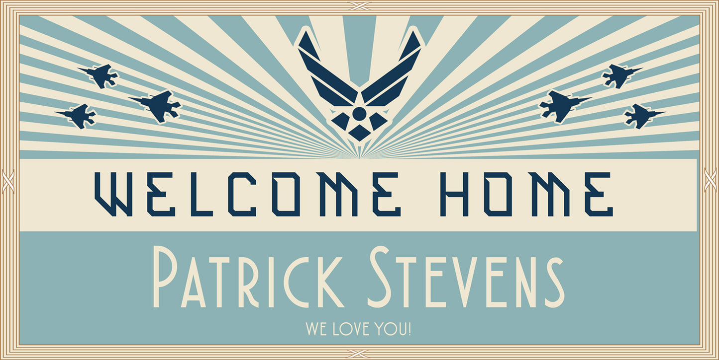 Air Force Welcome Home Military Banner