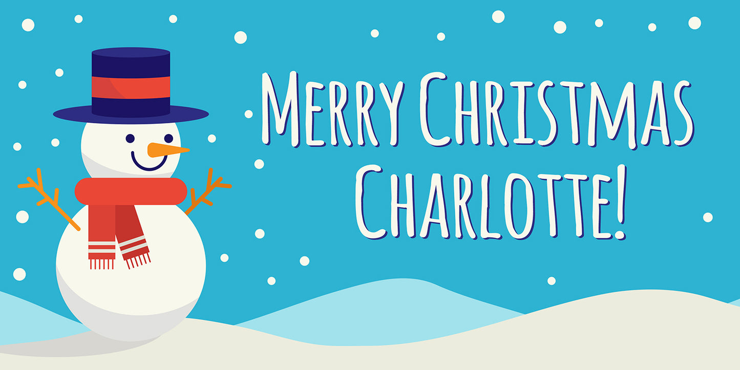 Snowman Christmas Banner
