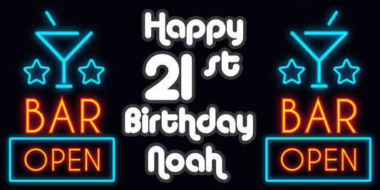 Bar Birthday Banner