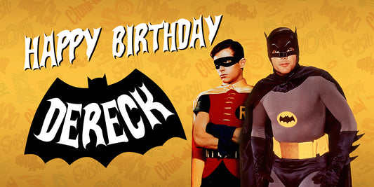 Batman 1960s Birthday Banner