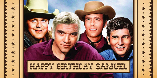Bonanza TV Show Birthday Banner