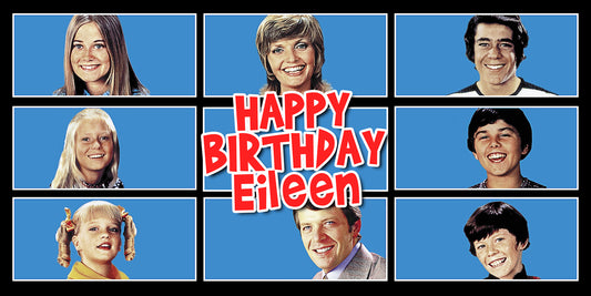 The Brady Bunch TV Show Birthday Banner