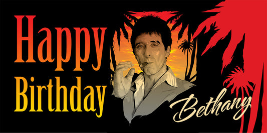 Scarface Birthday Banner