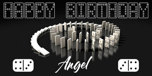 Dominoes Game Birthday Banner
