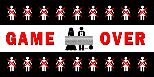 Game Over Bachelor Party Banner