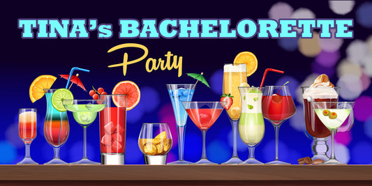 Drinks Bacelorette Party Banner