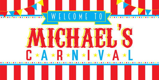 Carnival Birthday Banner