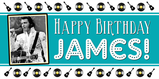 Elvis Birthday Banner
