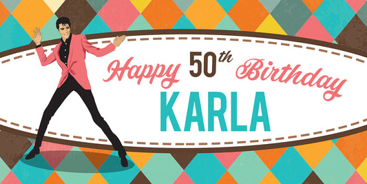 Elvis Birthday Banner