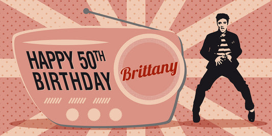 Elvis Birthday Banner