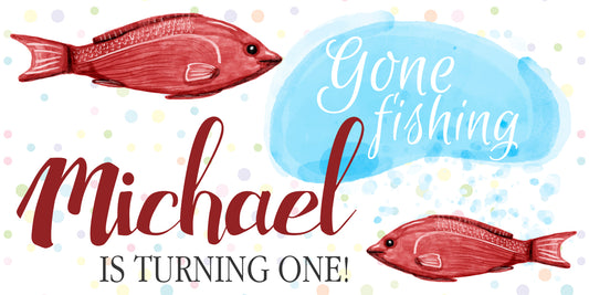 Fishing Birthday Banner