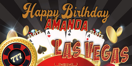Las Vegas Birthday Banner