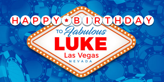Las Vegas Birthday Banner