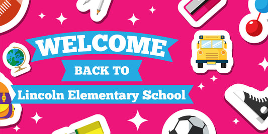 Hot Pink Back to School Banner