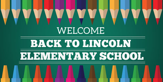 Colored Pencils and Crayons Back to School Banner