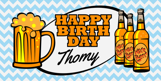 Beer Birthday Banner