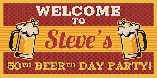 Beer Birthday Banner