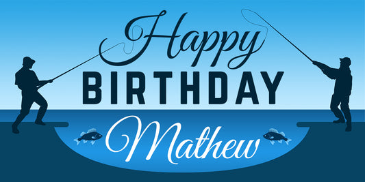 Fishing Birthday Banner