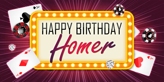 Las Vegas Birthday Banner